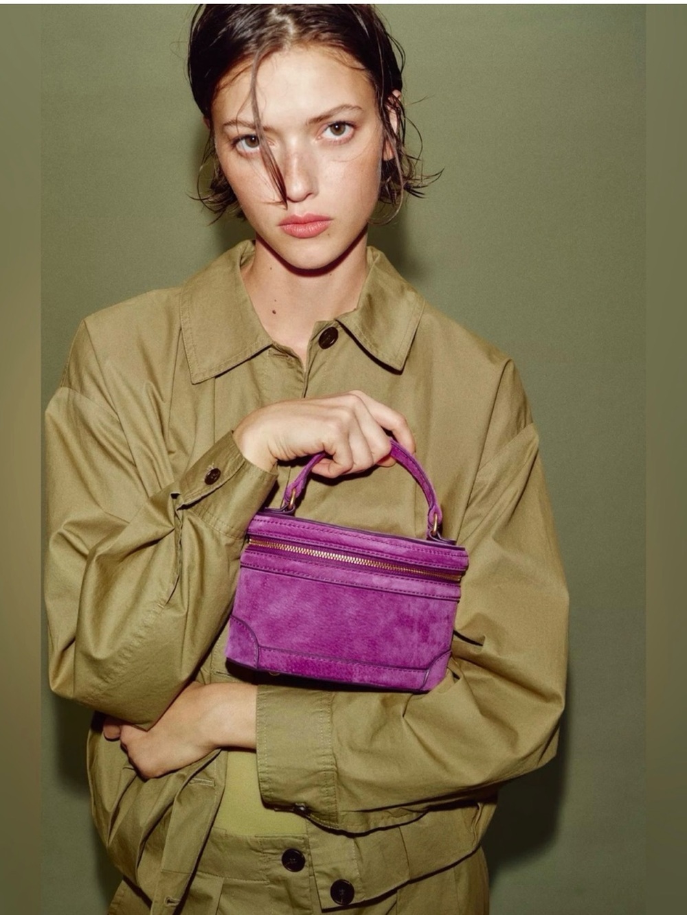 Zara 💜💜💜 Purple Vanity Bag - NWT
